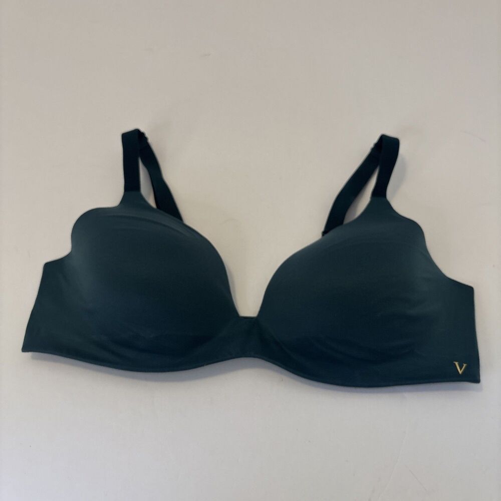 Victoria's Secret Lined semi demi/semi demi double 36 C Green